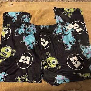 Monsters Inc. Men's Pajama Bottoms - Black and Blue size Medium New with Tags